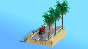 Lego ducati diorama backside