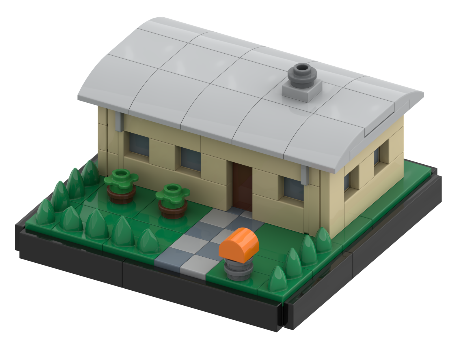 Small modern house MOC - The Model Maker